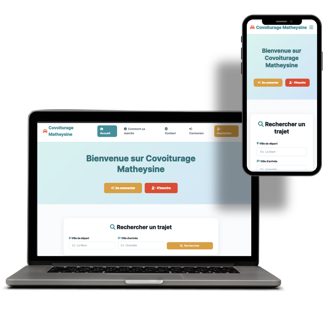 Site de covoiturage local